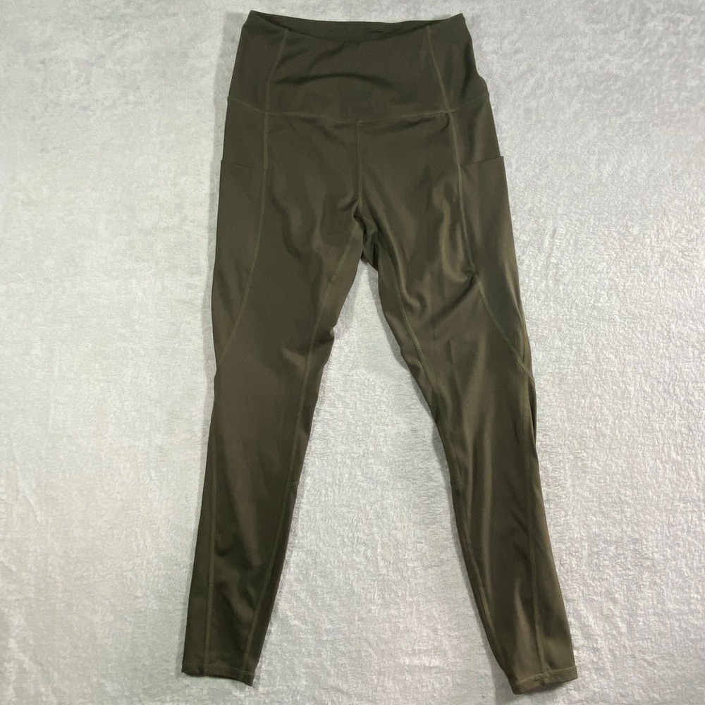 All in Motion Womens High Waisted Pocket Leggings Olive Green Activewear Small - Picture 14 of 15
